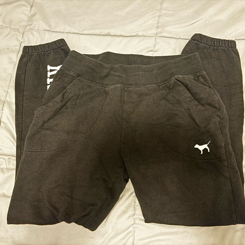 PINK Victoria's Secret Black Joggers